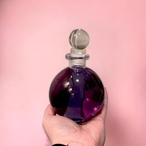 Nakpunar 8.5 oz (250 ml) Spherical Clear Glass Bottle with Round Stopper – Liquor, Oils, Wedding Favors - Image 3