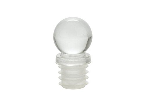 Nakpunar 8.5 oz (250 ml) Spherical Clear Glass Bottle with Round Stopper – Liquor, Oils, Wedding Favors - Image 2