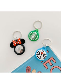 For Apple AirTags Silicone Protective Case Cartoon Minnie Case Airtag Bluetooth Locator Tracker-Color:Dingdang Cat-Applicable Model:AirTags