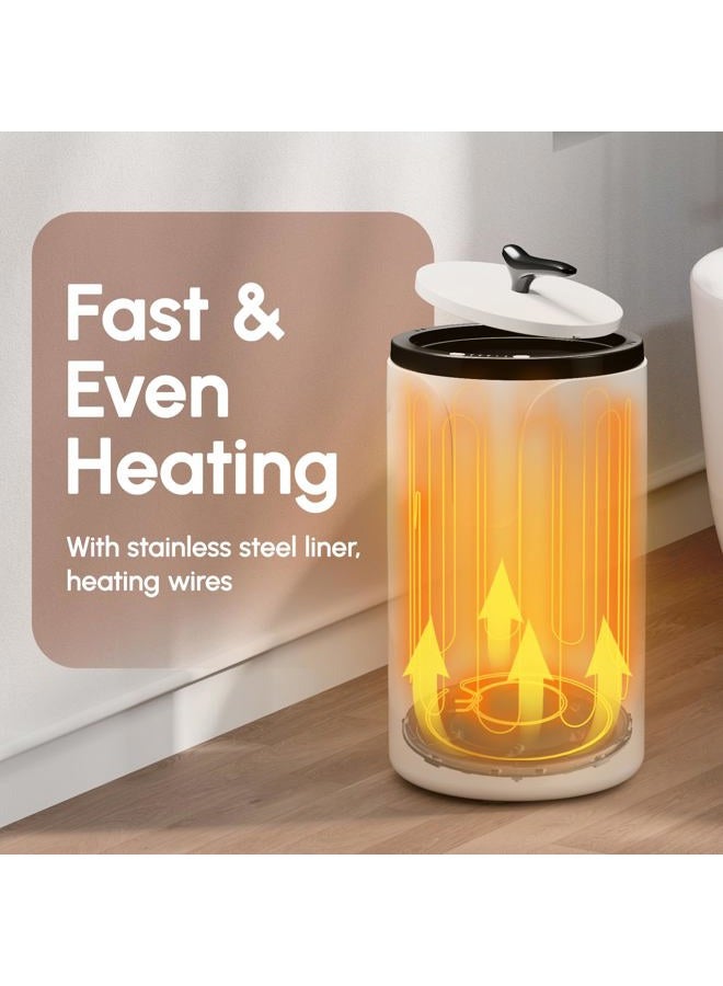 USHOWER Towel Warmers for Bathroom, 20L Large Towel Warmer Bucket for Spa & Massage, Auto Shut-Off Towel Heater Fits Two 40"x70" Oversized Towels, Blankets, Bathrobes, PJ's - Image 3