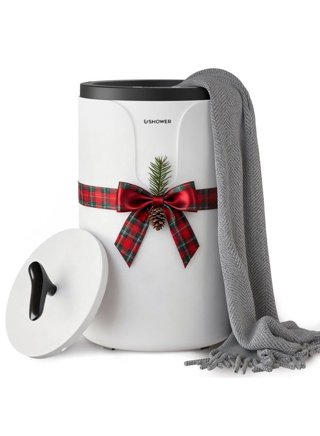 USHOWER Towel Warmers for Bathroom, 20L Large Towel Warmer Bucket for Spa & Massage, Auto Shut-Off Towel Heater Fits Two 40"x70" Oversized Towels, Blankets, Bathrobes, PJ's - Image 1