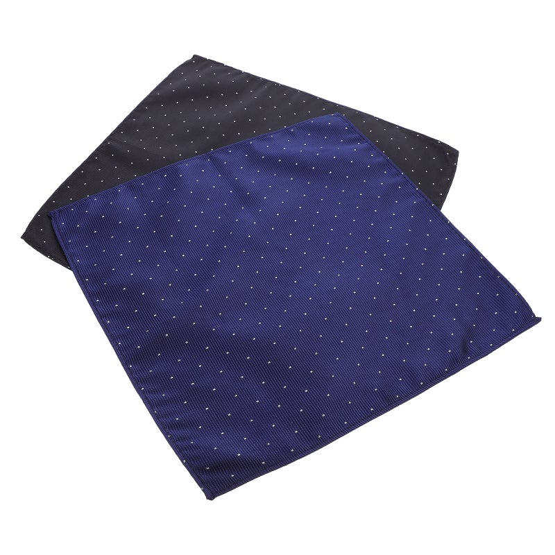 2pcs Men's Suit Pocket Small Scarf Business Suit Scarf - Image 1