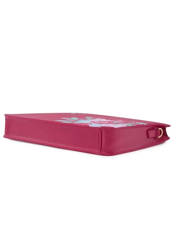 CAPRESE Caprese Shanaya Laptop Bag, Burgundy-Large | 15’’ Laptop Compartment with Detachable Sling Strap, Spacious Interiors & Top Zip Closure | Perfect for Office & Daily Use