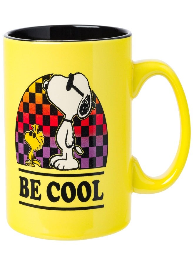 Silver Buffalo Peanuts Woodstock Snoopy Be Cool Ceramic Mug, 20-Ounce - Image 1