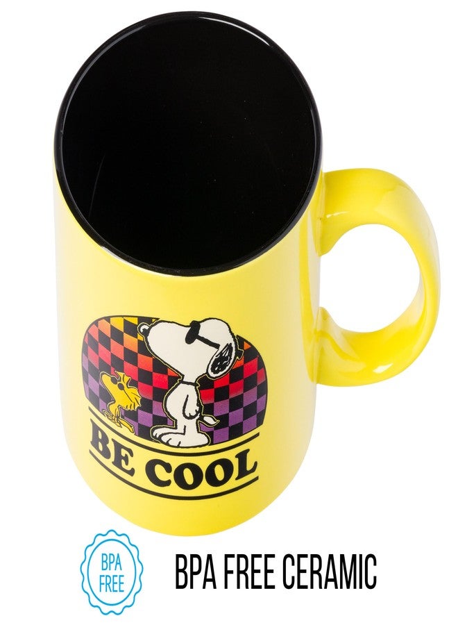 Silver Buffalo Peanuts Woodstock Snoopy Be Cool Ceramic Mug, 20-Ounce - Image 4
