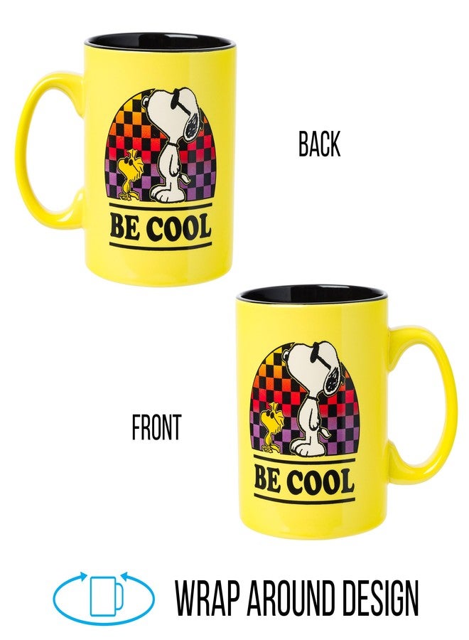 Silver Buffalo Peanuts Woodstock Snoopy Be Cool Ceramic Mug, 20-Ounce - Image 3