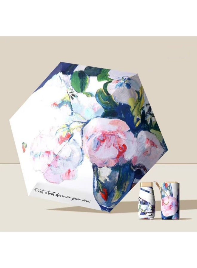 BAODINI TK popular new Chinese style folding umbrella with ancient style, suitable for both rain and sunshine, sun protection and UV protection, sun umbrella for women - Image 1