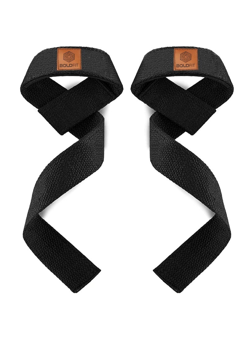 BOLDFIT Weight Lifting Straps Wrist Supporter For Gym Gym Accessories For Men For Women Wrist Strap For Gym Wrist Support Deadlift Strap Weightlifting Straps For Grip Gym Straps For Weight Lifting  - Image 1