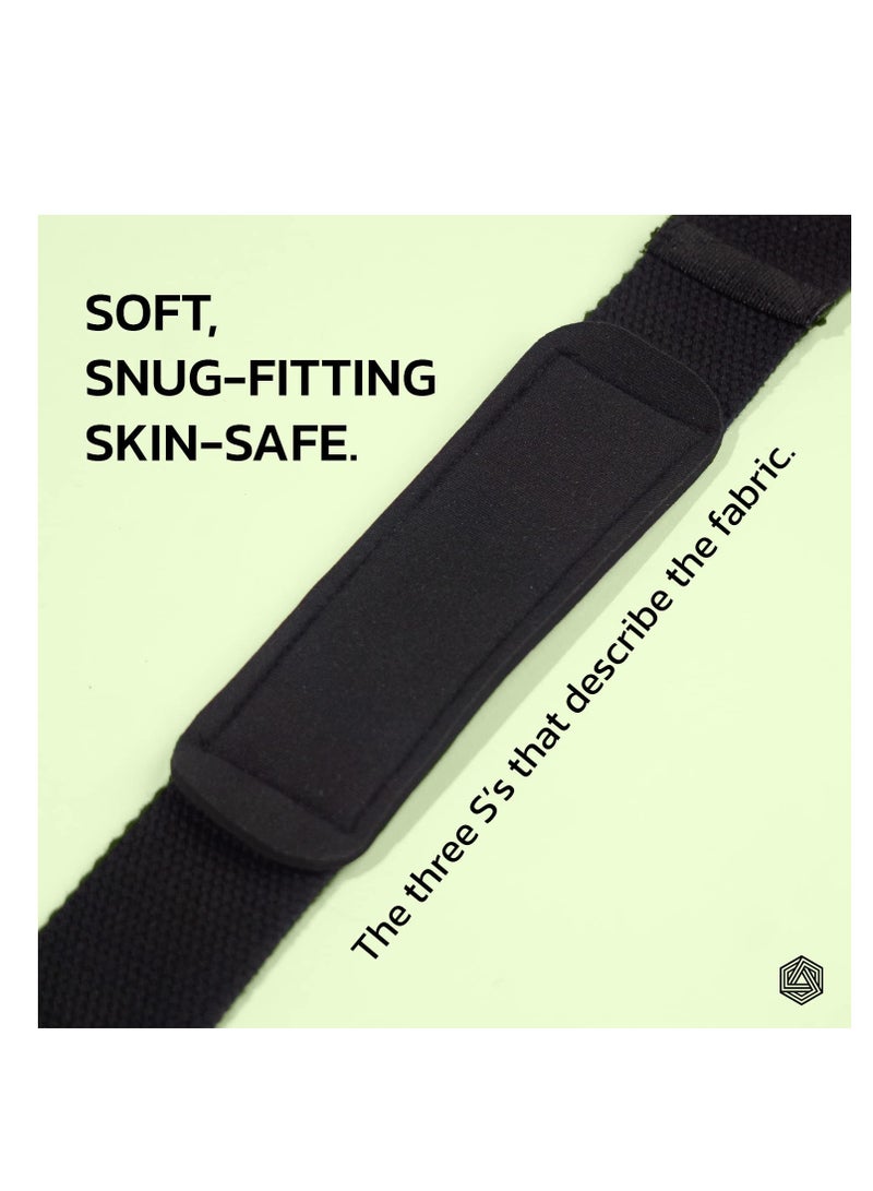 BOLDFIT Weight Lifting Straps Wrist Supporter For Gym Gym Accessories For Men For Women Wrist Strap For Gym Wrist Support Deadlift Strap Weightlifting Straps For Grip Gym Straps For Weight Lifting  - Image 4