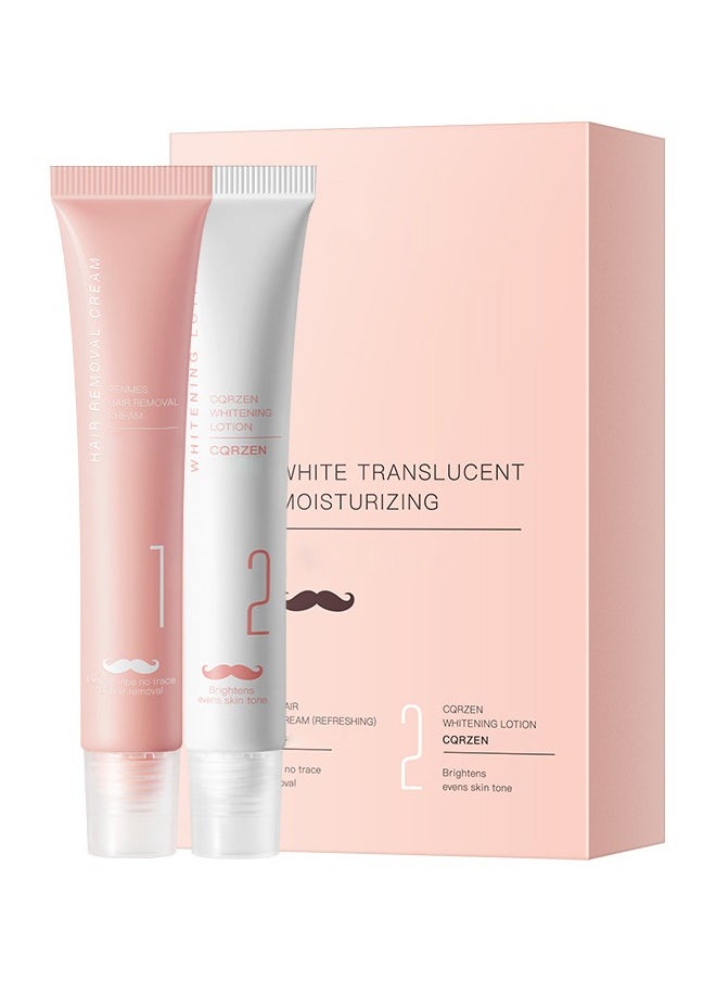 Kormesic - 2Pcs Clean and smooth hair removal set, suitable for removing lip hair, armpit hair, and the whole body - Image 1