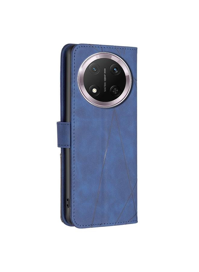 S-TOP Case For Honor X9c 5G Global Magnetic Buckle Rhombus Texture Leather Phone Case - Image 4