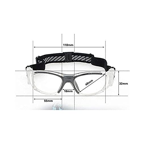 EnzoDate Children Basketball Goggles for Boys & Girls, Clear Lens Teenage Sports Glasses, Protection Soccer Glasses - Image 2