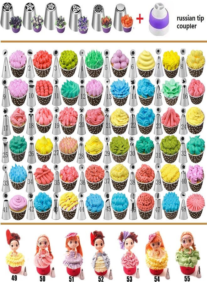 GZMAISULEE 540PCS Cake Decorating Kit Baking Supplies with 4 Springform Pans Set Cake Decorating Supplies Rotating Turntable, Decorating Tools, Cake Baking Supplies Set for Beginners - Image 5