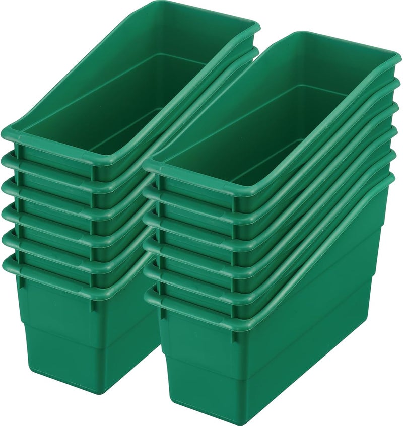 Really Good Stuff Durable Magazine, Book, Folder and File Holders ? Ideal for Narrow or Vertical Storage Needs ? Instantly Color Code Your Classroom ? Choose from 22 Colors (Single Color Set of 12) - Image 1