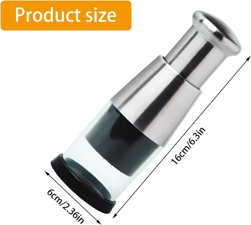 Calyrex Pressed Garlic Chopper Stainless Steel 304 Garlic Masher Multifunctional Minced Garlic Garlic Crusher Manual Hand Garlic Grinder Cutter for Mincing Garlic Slicing Peppers and Onions - Image 4