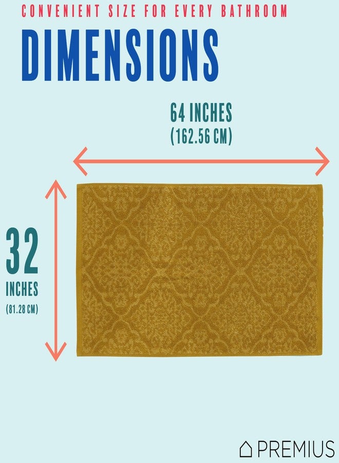 PREMIUS 2 Pack Damask Hand Towel, Bath Towel, and Bath Sheet Towel, 100% Cotton Yarn Dyed, Lux Drying Experience, Great for Hands and Body, Perfect for Spa & Home Use (Gold, Bath Sheet) - Image 5