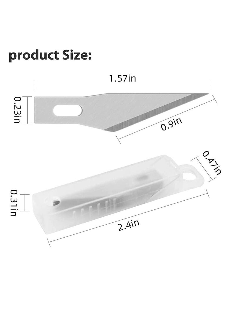 Excefore Upgrade Precision Carving Craft Knife Hobby Knife Kit,Utility Knife with 40 Spare Blades for Art, Scrapbooking,Stencil - Image 5