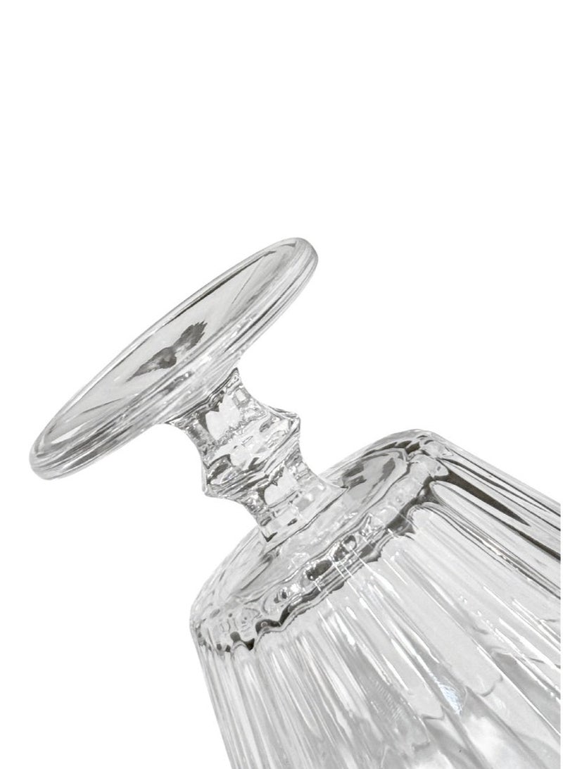 AL-GANNAS 12Pcs Crystal Glass Dessert Bowl Set with Base | Premium Cups for Sweets & Ice Cream - Image 5