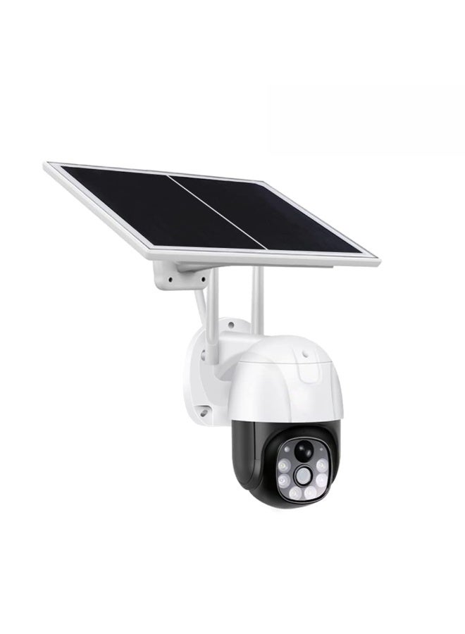 Solar CCTV Camera Outdoor Dual Lens 360 Degree PTZ | CCTV Camera with 4G and WIfi, PIR and Ai | Solar Camera Outdoor Waterproof | CC Camera Colour | Night Vision| Motion Detection Two-Way Audio - Image 1