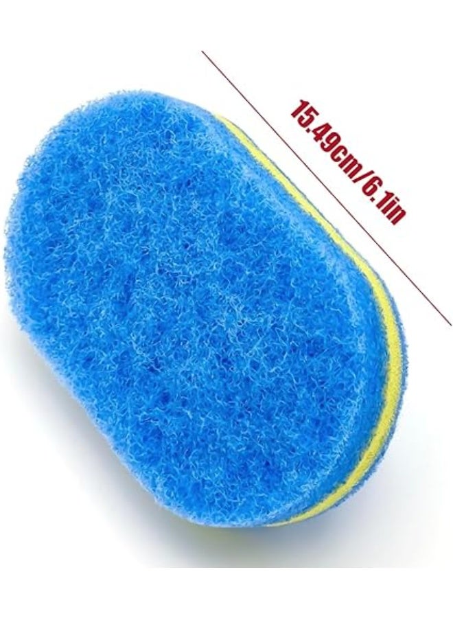Thick Magic Sponge, Easy Cleaning Without Electricity, Multi-surface Cleaning Brush for Kitchen and Bathroom, Suitable for Glass, Walls, Tiles, Ceramics, And Sinks, Essential Home Cleaning Tools, Blue - Image 3