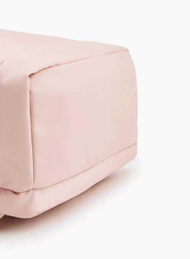 Missy PINK Solid School Backpack With Adjustable Shoulder Straps for Women | Best Price UAE