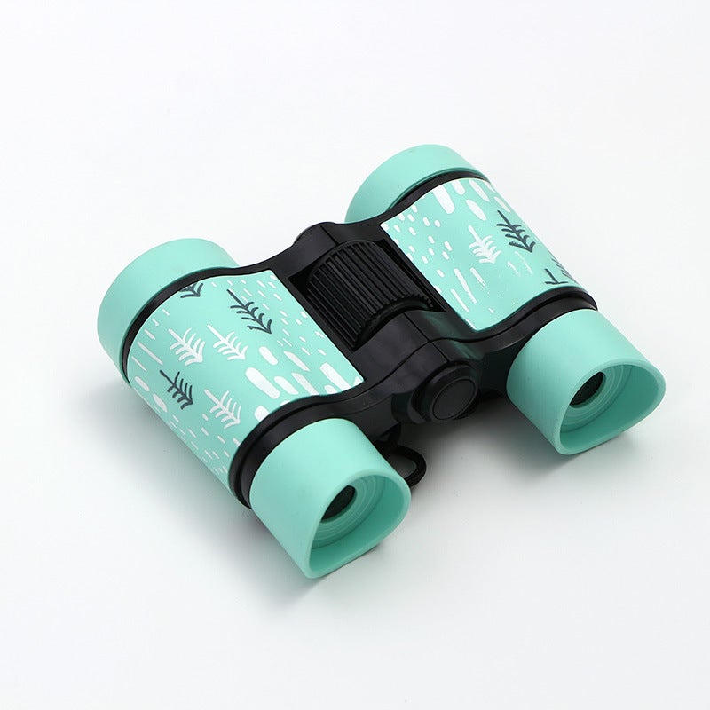 Children'S Telescope Color Printing Rubber Grip Small Tree Binoculars Color Pattern - Image 5