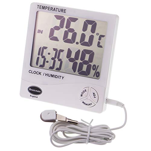 Brannan Digital Max Min Thermometer and Hygrometer Indoor Outdoor Temperature Recording Thermometer Room Garden Greenhouse - Image 1
