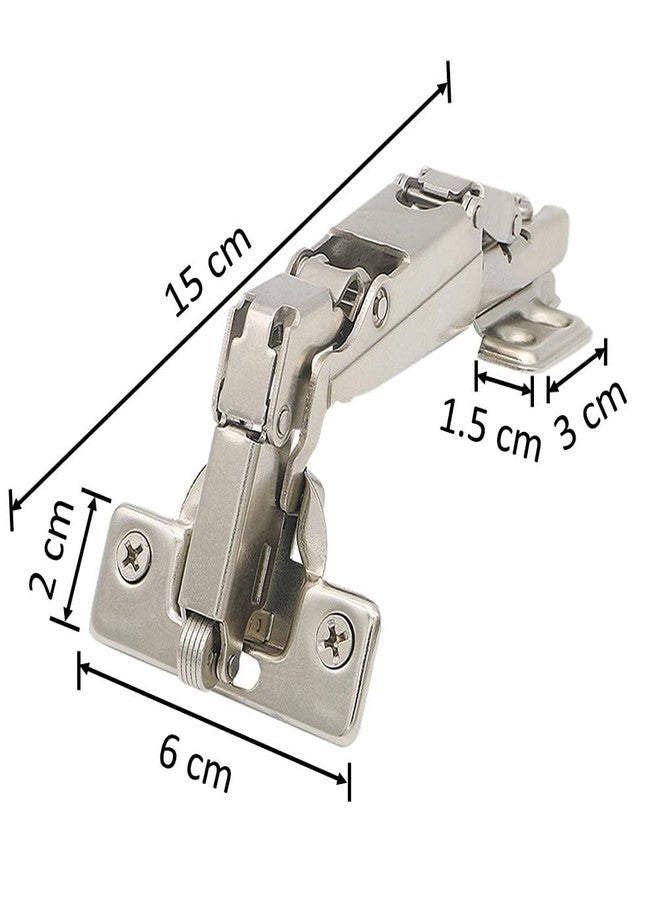 RAB Auto Hinges Stainless Steel Auto-Close for Full Overlay for Cabinet Hinges (Code:- Auto Hing Soft Close H-165-1-SC, 165% Pair-1) - Image 2