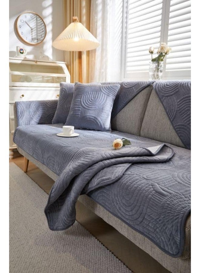 HOMETHREADS HOMETHREADS Couch/Sofa Covers | Luxurious Slipcover Solutions for Sofas, Armchairs, and Loveseats (Grey_Coco, 2 Seater | 70x140cm) - Image 4