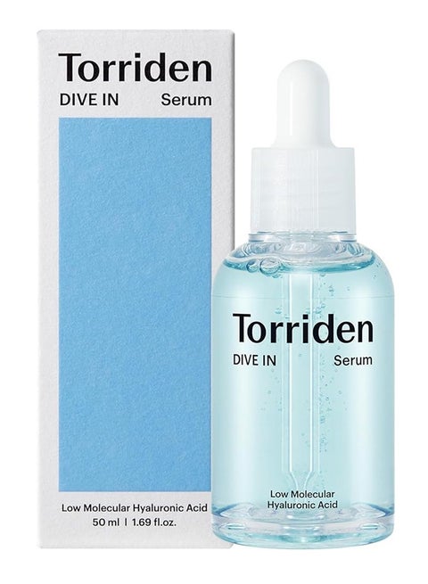 DIVE-IN Low-Molecular Hyaluronic Acid Serum 50ml, Fragrance-Free Face Serum for Dry, Dehydrated, Oily Skin, Vegan and Cruelty-Free, Clean Skin Care