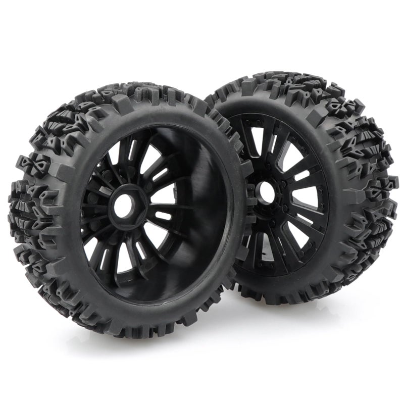 Aimrock 4PCS 1/8 RC Buggy Wheels & Tires 17mm Wheel Hex Pre-glued for Arrma Typhon 6S 3S Talion 6S Team Losi HPI RC Off Road Car - Image 4