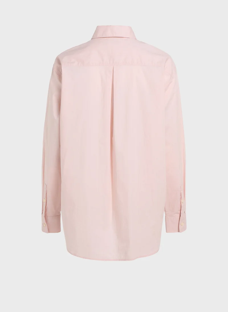 كالفن كلاين جينز Woven Label Relaxed Shirt