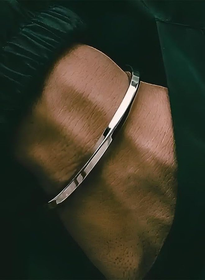 NEXT CREATION Unisex Steel-Plated Kada Bracelet – Classic and Durable Design for All - Image 4