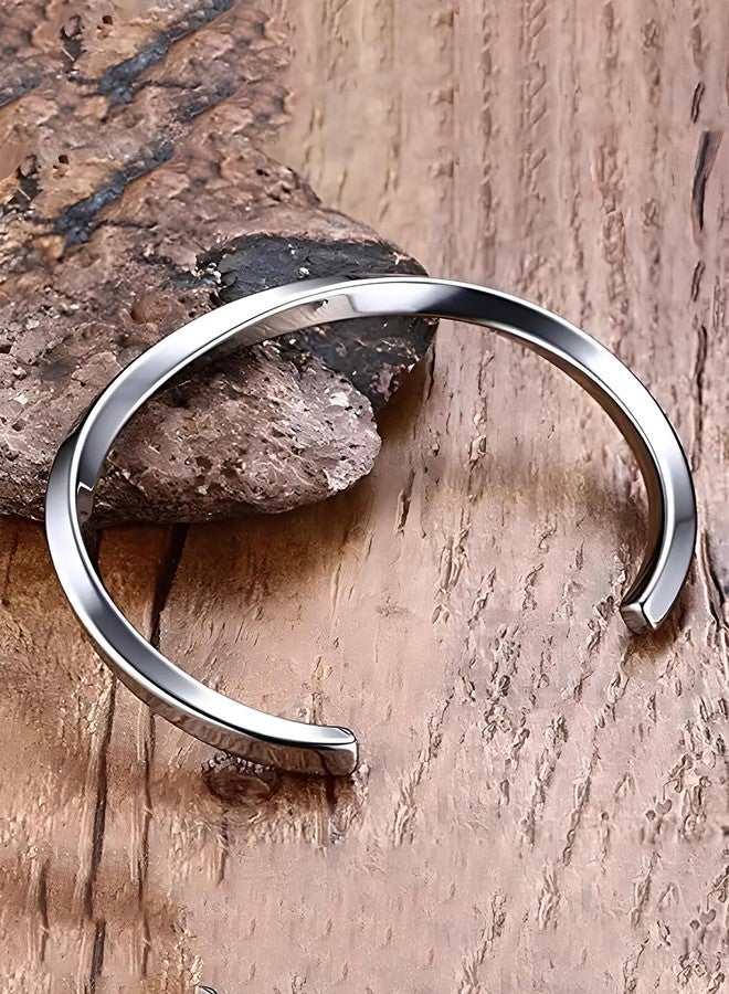 NEXT CREATION Unisex Steel-Plated Kada Bracelet – Classic and Durable Design for All - Image 3