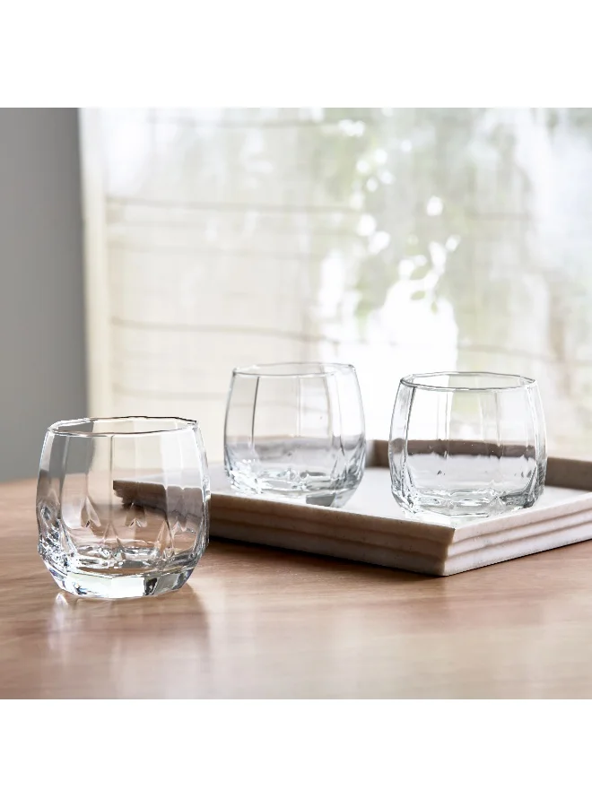 Home Box Ocean Jubliee 3-Piece Rock Glass Set - 340 ml