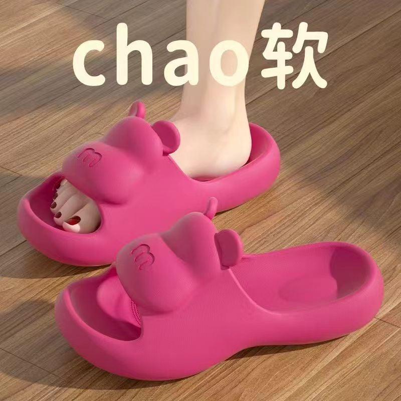 Slippers Women''s Cute Cartoon Soft Bottom EVA Lightweight Non-Slip Slippers for Home and Outfit Wear-Resistant Lovers Fashion Sandals and Slippers - Image 2