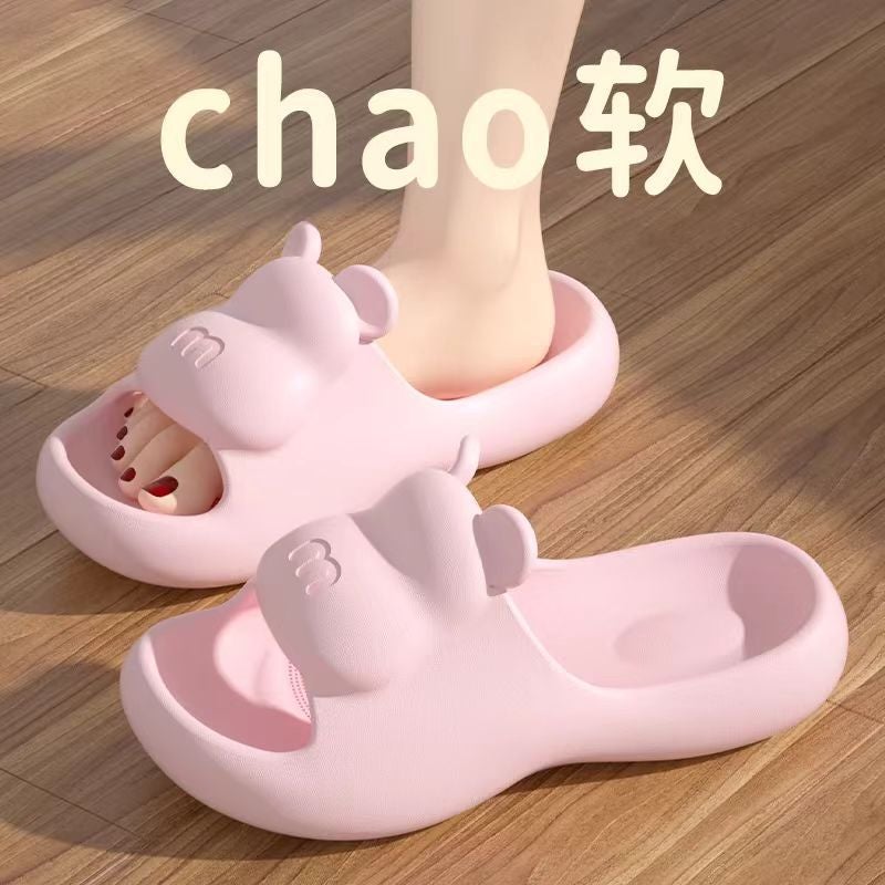 Slippers Women''s Cute Cartoon Soft Bottom EVA Lightweight Non-Slip Slippers for Home and Outfit Wear-Resistant Lovers Fashion Sandals and Slippers - Image 5