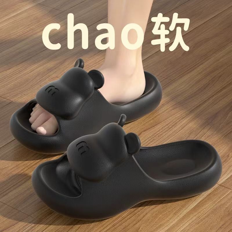 Slippers Women''s Cute Cartoon Soft Bottom EVA Lightweight Non-Slip Slippers for Home and Outfit Wear-Resistant Lovers Fashion Sandals and Slippers - Image 4