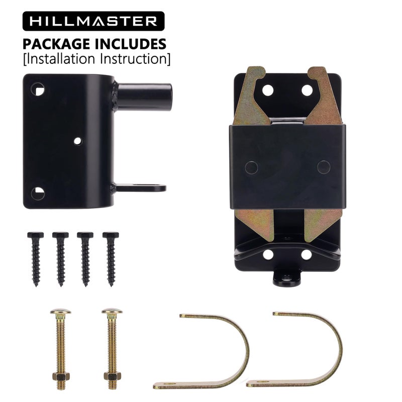 HILLMASTER Heavy Duty 2 Way Farm Gate Latch, Two Way Fence Gate Latch for Metal Gates Livestock Cattle Gate Latches Gate Hardware for Horse Corrals, Ranches(Screws and Instructions Included) - Image 5
