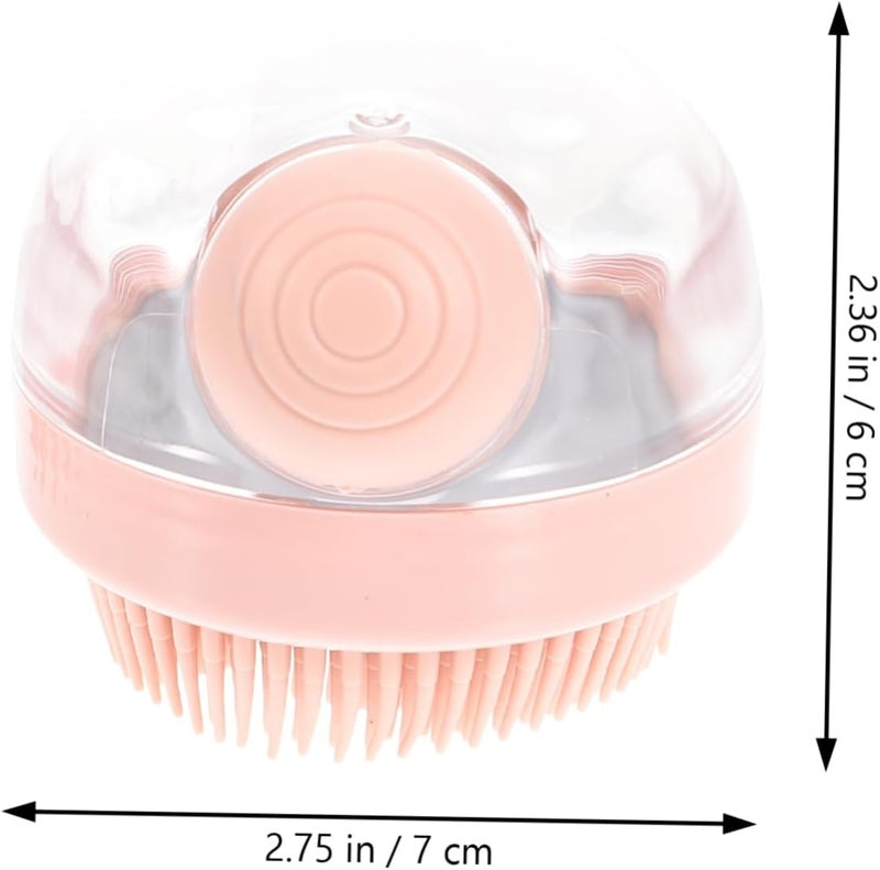 2PC Portable Hair Wash Brush Set Multifunctional Bathing Brush for Scalp Exfoliation Massage Household and PET Use - Image 2