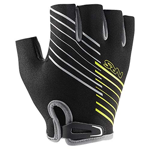 NRS Half-Finger Guide Gloves (Black, X-Small) - Image 1