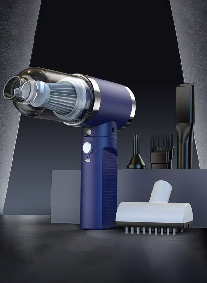 Powerful Wireless Car Vacuum Cleaner with Dual Suction Modes and Multi-Functional Nozzle Set - Image 1