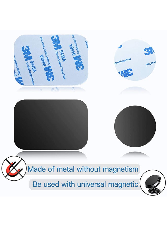 O Ozone Universal Metal Plate, Magnetic Phone Car Mount Holder Cradle with Adhesive (3 Round 3 Rectangle)  - Image 4