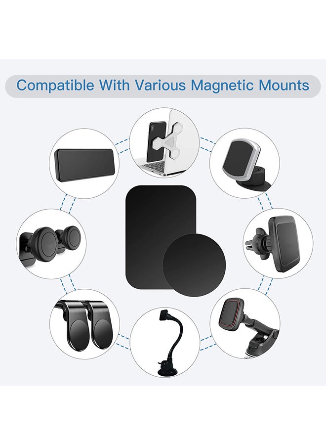 O Ozone Universal Metal Plate, Magnetic Phone Car Mount Holder Cradle with Adhesive (3 Round 3 Rectangle)  - Image 5