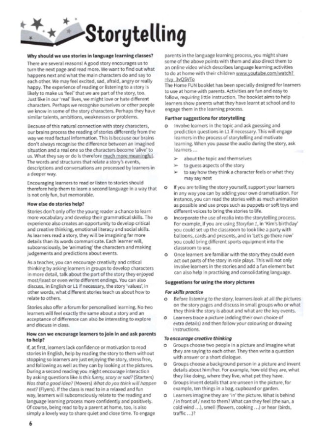 كتيب كامبريدج ستوري فن آند هوم فن - المستوى 1 - كتاب المعلم - Image 4