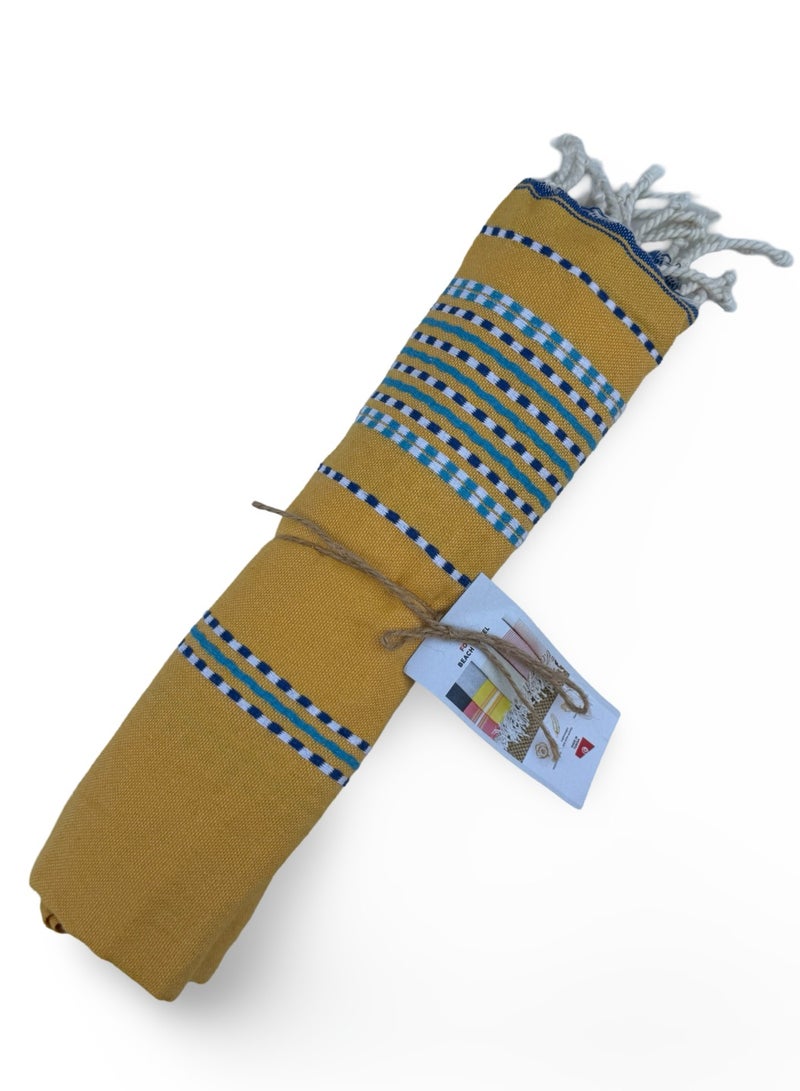 Spirit Amazigh Beach towel Yellow - Image 3
