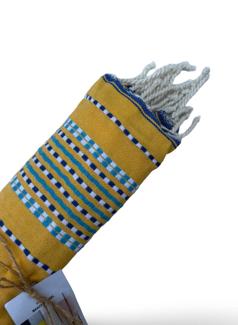 Spirit Amazigh Beach towel Yellow - Image 4