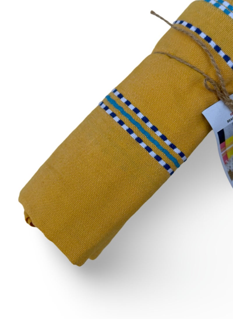Spirit Amazigh Beach towel Yellow - Image 5