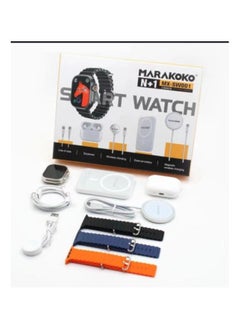 Ultra Watch 3G Package With Three Straps Wireless Power Bank AirPods And Wireless Mobile Charger From Marakoko - pzsku/Z75426E6266E2C2AA730CZ/45/_/1736361883/6035a7fb-47be-4d5b-a205-17b5003e7752