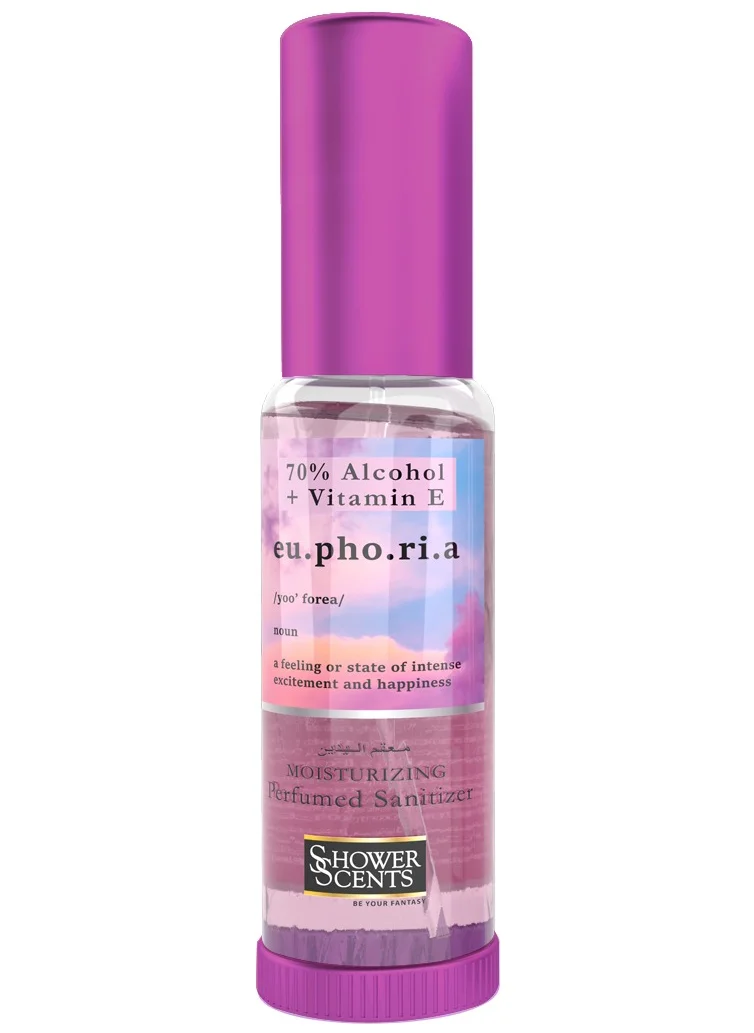 Shower Scents Shower Scents Euphoria Mositurizing Perfumed Hand Sanitizer Spray with Glycerin and Vitamin E 30ml